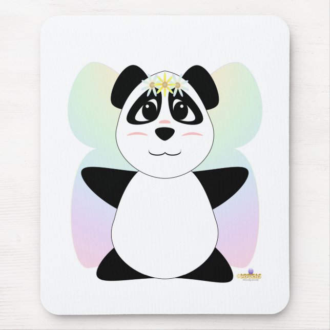 Huggable Fairy Panda Bear Mouse Mat (Front)