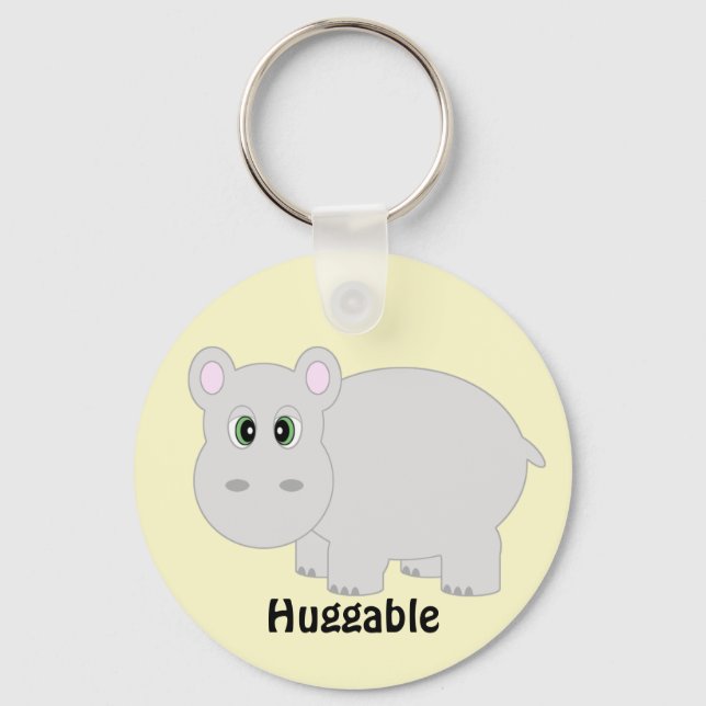 Huggable Hippo Keychain (Front)
