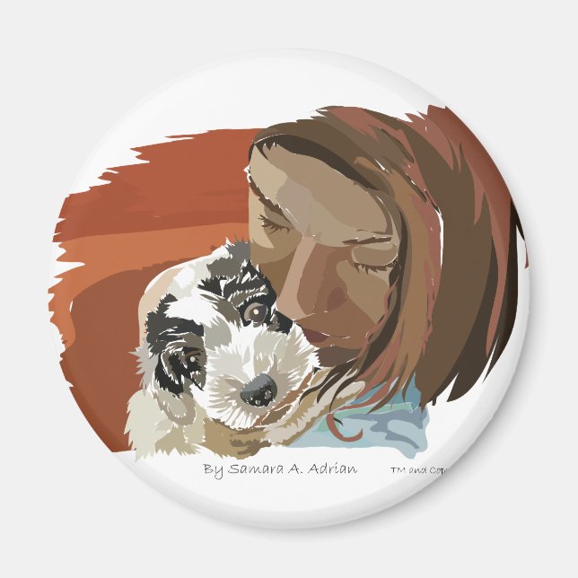 HUGGABLE PUPPY MAGNET (Front)