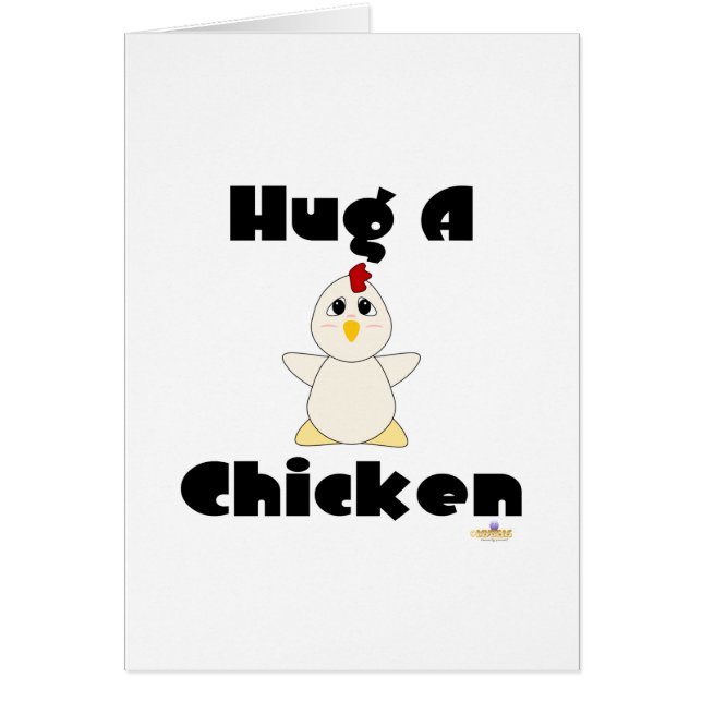 Huggable White Chicken Hug A Chicken (Front)