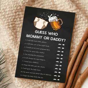 Huggies and Chuggies Baby Shower Guess Who Game