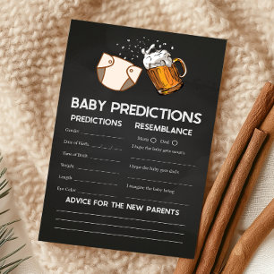 Huggies and Chuggies Baby Shower Predictions Game