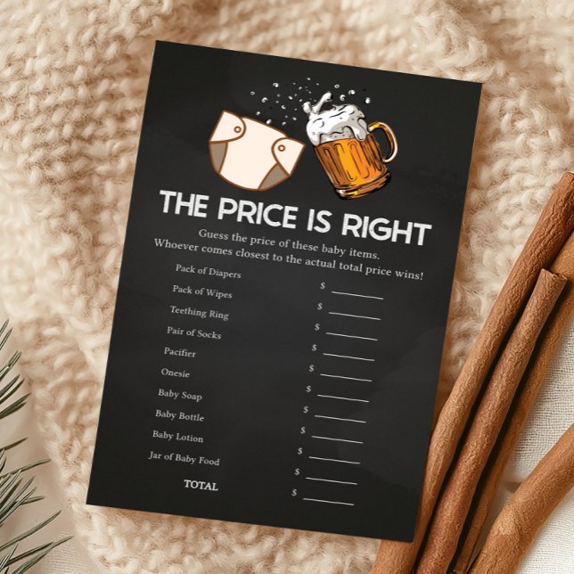 Huggies and Chuggies Baby Shower Price Game (Huggies and Chuggies Baby Shower Game)