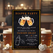 Huggies and Chuggies Beer Diaper Party Baby Shower