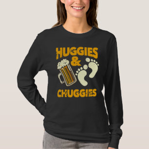 Huggies And Chuggies Funny Future Father Party T-Shirt