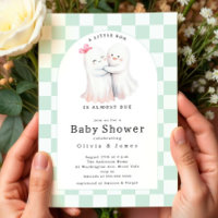 Hugging Ghost Couple Baby Shower