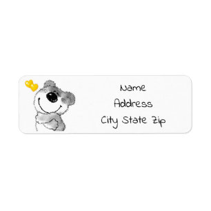***HUGGING TEDDYBEAR WITH LOVE*** ADDRESS LABEL
