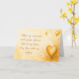 Hugging You With My Prayers Card