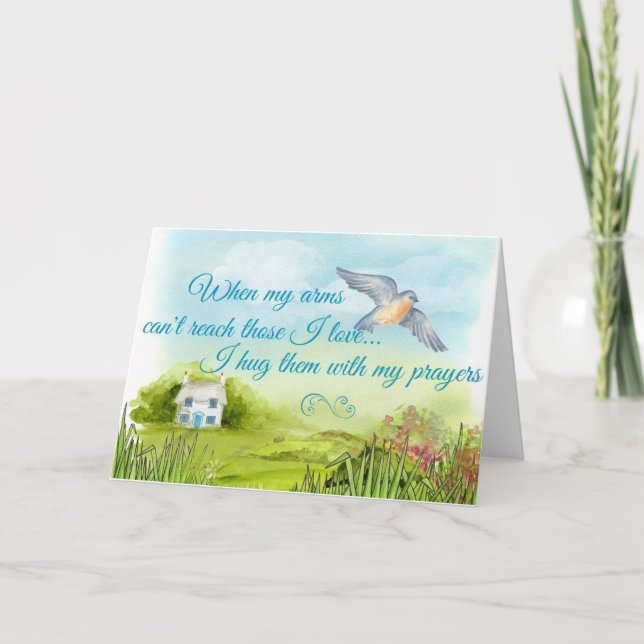Hugging You With My Prayers Card (Front)