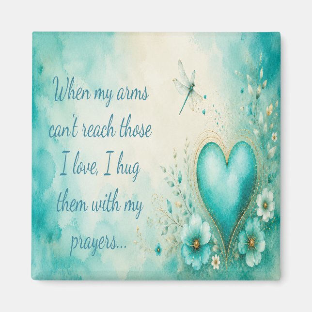 Hugging You With My Prayers Magnet (Front)