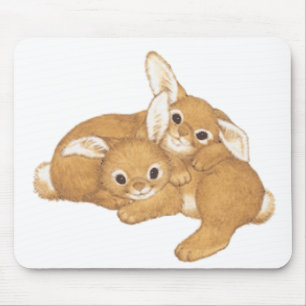 Huggy Bunnies Mouse Mat