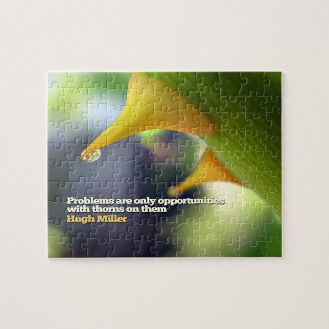 Hugh Miller Inspirational Quote "Opportunities" Jigsaw Puzzle (Horizontal)