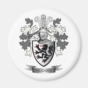 Hughes Family Crest Coat of Arms Magnet