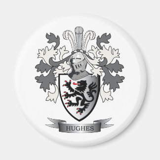 Hughes Family Crest Coat of Arms Magnet