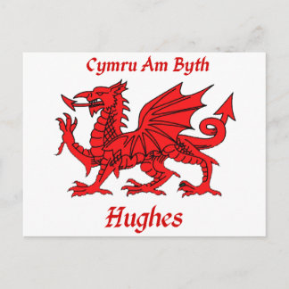 Hughes Welsh Dragon Postcard