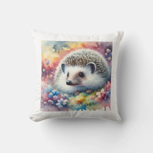 Hughs Hedgehog 180724AREF158 - Watercolor Cushion