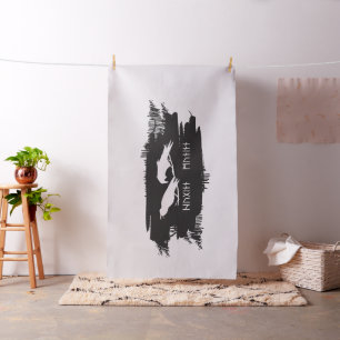 Huginn and Muninn Viking Ravens Norse Ink Fabric