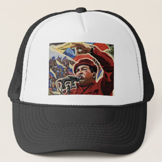 Hugo Chavez - Cartoon Revolution style Trucker Hat