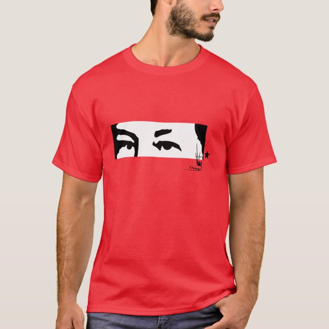 Hugo Chávez: Eyes and signature T-Shirt (Front)