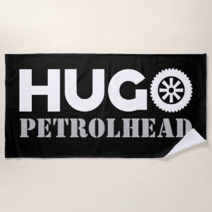 Hugo Petrol Head Beach Towel