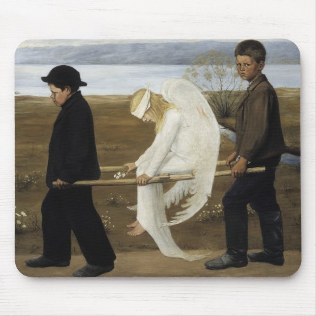 Hugo Simberg - The Wounded Angel Mouse Mat (Front)