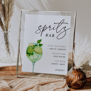 Hugo Spritz Bar Sign Couples Shower