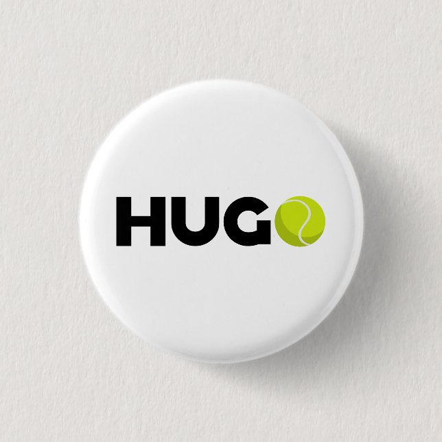 Hugo Tennis 3 Cm Round Badge (Front)