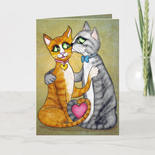 Hugs and kisses for sweetheart card (Front)