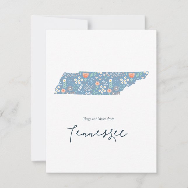 Hugs and Kisses from Tennessee Holiday Card (Front)