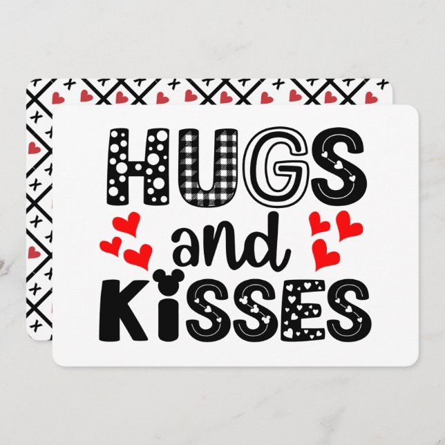 Hugs and Kisses Holiday Card (Front/Back)