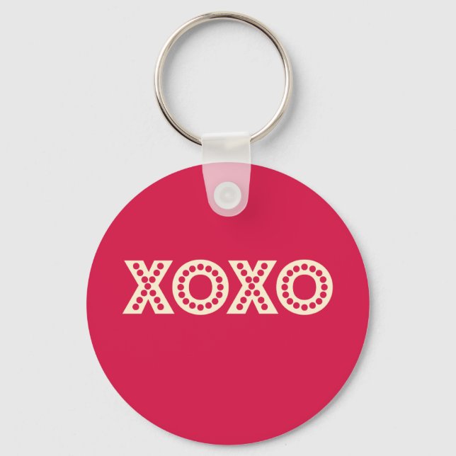 Hugs and Kisses Key Ring (Front)