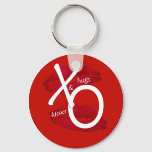 Hugs and Kisses Keychain