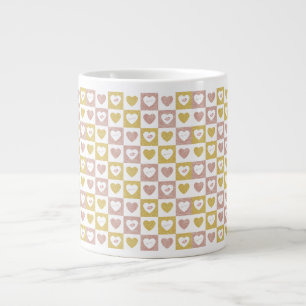 Hugs and kisses large coffee mug