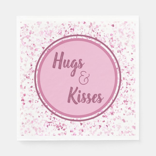 Hugs and Kisses Napkin (Front)