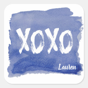 Hugs and Kisses   Personalised Sticker