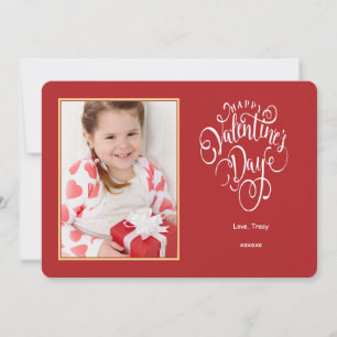 Hugs and Kisses Photo Valentine's Day Card