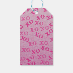 Hugs And Kisses Pink XO XO Gift Tags