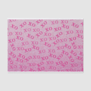 Hugs And Kisses Pink XO XO Tissue Paper