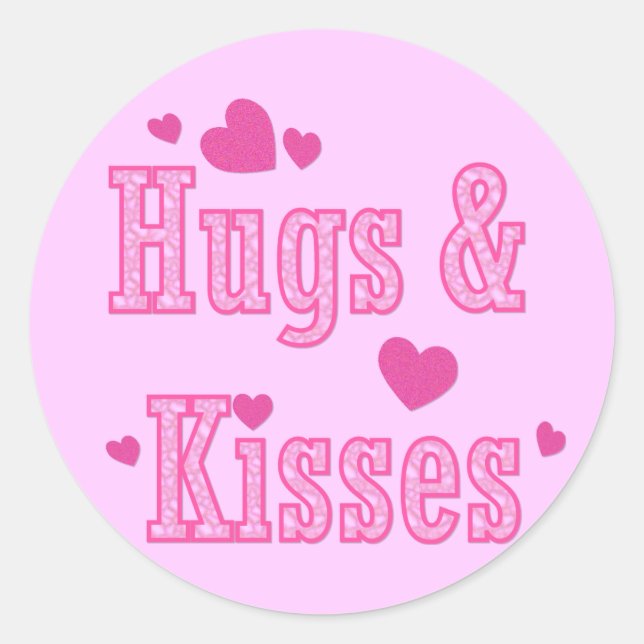 Hugs and Kisses Stickers (Front)