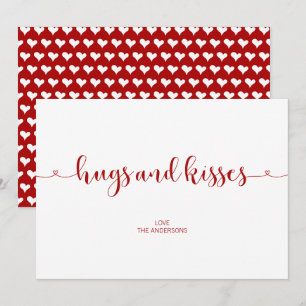 Hugs and Kisses Valentine's Day Card