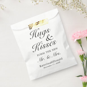 Hugs and Kisses Wedding Favour Bags