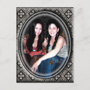 Hugs and Wishes of Butterfly Kisses Postcard