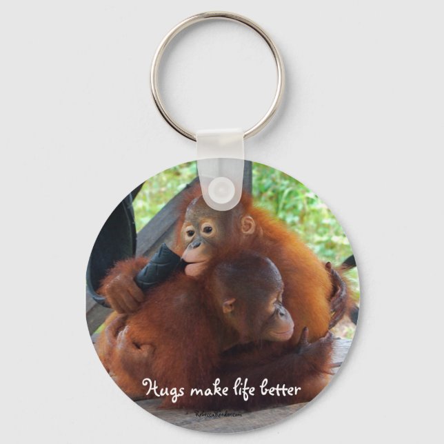 Hugs are Important Key Ring (Front)
