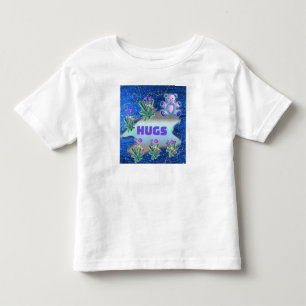 hugs bear and flowers  toddler T-Shirt