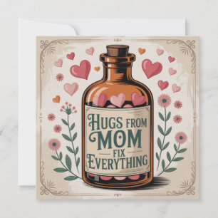 Hugs From Mom Fix Everything Holiday Card