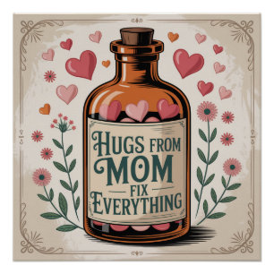 Hugs From Mom Fix Everything Poster