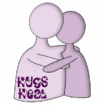 Hugs Heal Symbol Purple Standing Photo Sculpture<br><div class="desc"></div>