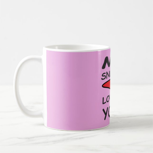 Hugs kind of love message with design coffee mug (Left)