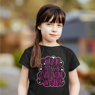 Hugs, kisses and Valentine Wishes, Hearts, Love T-Shirt