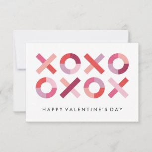 Hugs + Kisses Classroom Valentine - Blush Invitation